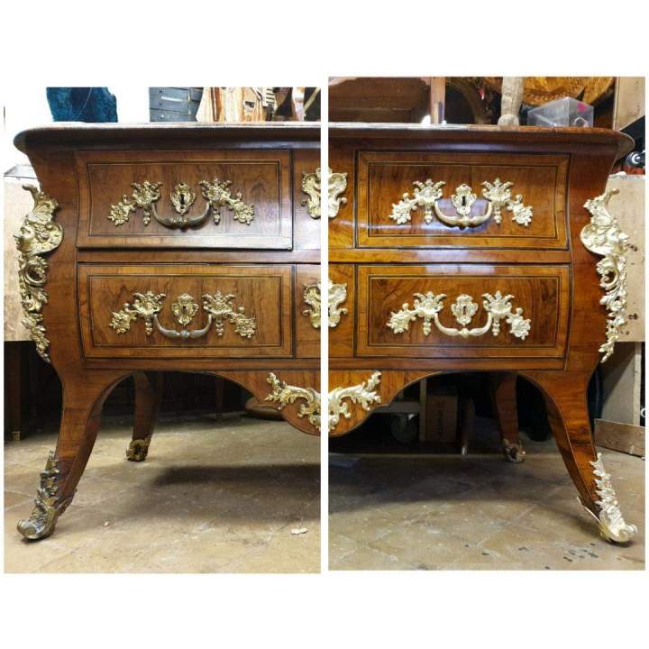 Travail artisanal sur meuble ancien Paris