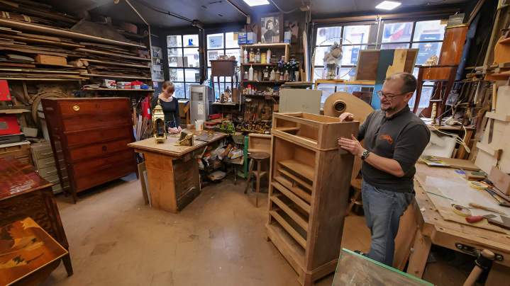 Antique furniture restored with respect for authenticity